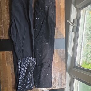 GAP Kids Black and Gray Leggings Set